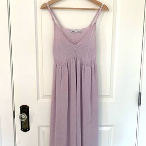 Zara Lilac Lace Dress